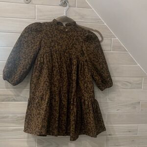 Papillon Brown and Black Floral Dress